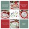 Kate Aspen Christmas Tableware Set - 7” Plate (set of 16), 9” Plate (set of 16), and Napkin (set of 30)